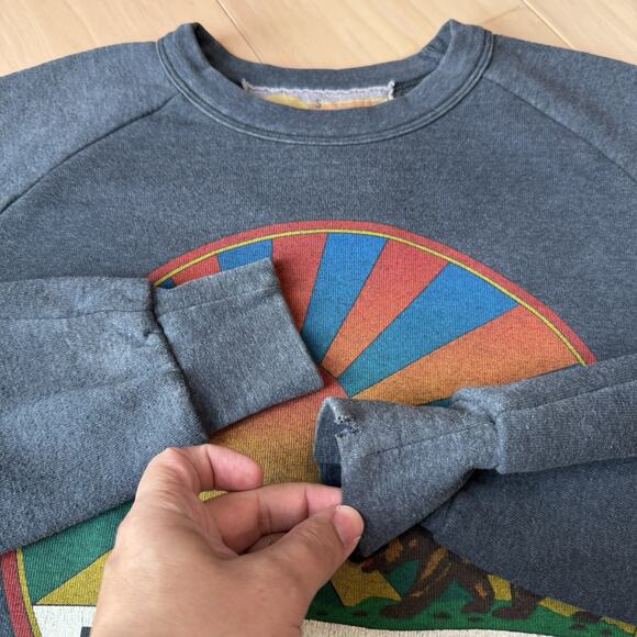 Aviator Nation Kaaboo Sweatshirt Small Gray Made in USA Pullover Glam California - Picture 4 of 9